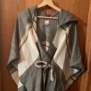 francescas hooded sweater poncho